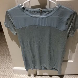 Light blue short sleeve top, Loft.